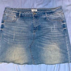 Celebrity Pink Denim Skirt